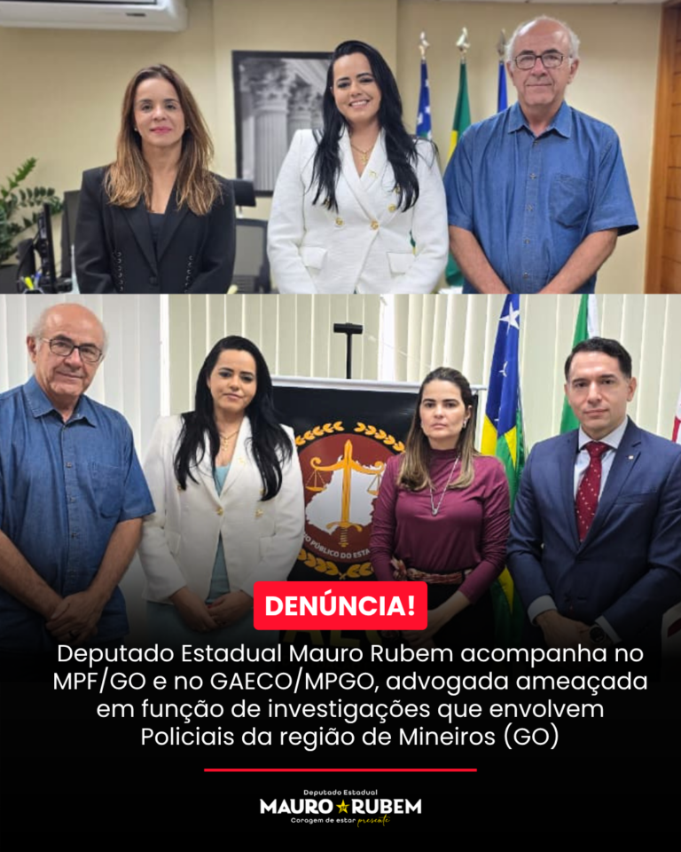 Deputado Mauro Rubem acompanha denúncia de ameaças e cobra proteção contra violência policial em Goiás